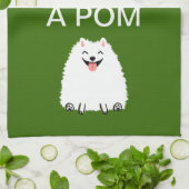 Behalten Sie Ruhe und umarmen Sie ein Pom - Küchentuch (Gefaltet)