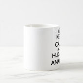 Behalten Sie Ruhe und umarmen Sie einen Analytiker Kaffeetasse (Mittel)