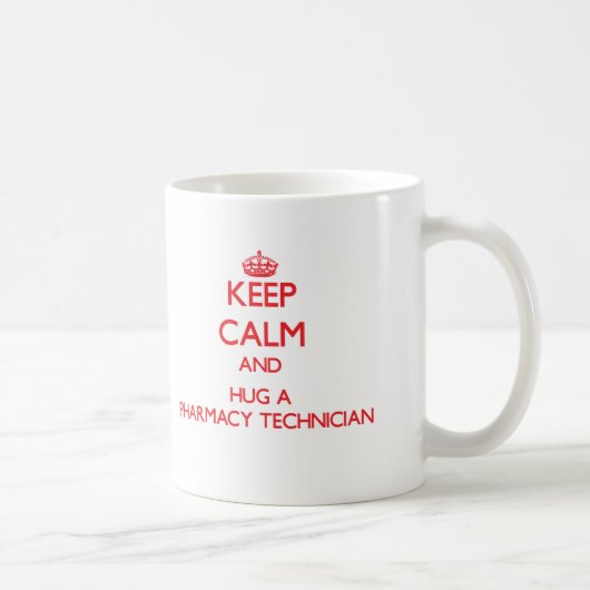 Behalten Sie Ruhe und umarmen Sie einen Kaffeetasse (Rechts)