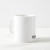 Behalten Sie Ruhe und umarmen Sie einen Kaffeetasse (Vorderseite Links)