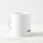 Behalten Sie Ruhe und umarmen Sie einen Kaffeetasse (Vorderseite Links)