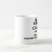 Behalten Sie Ruhe und umarmen Sie einen Kaffeetasse (Mittel)
