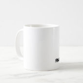 Behalten Sie Ruhe und umarmen Sie einen Kaffeetasse (Vorderseite Links)