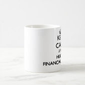 Behalten Sie Ruhe und umarmen Sie einen Kaffeetasse (Mittel)