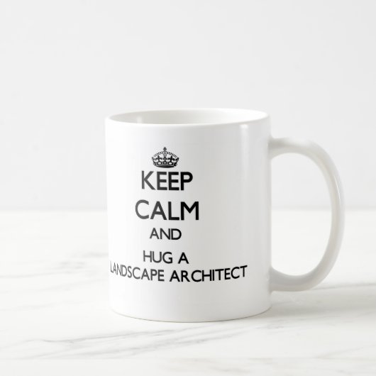 Behalten Sie Ruhe und umarmen Sie einen Kaffeetasse (Rechts)