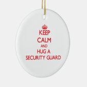 Behalten Sie Ruhe und umarmen Sie einen Keramik Ornament (Rechts)