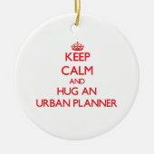Behalten Sie Ruhe und umarmen Sie einen Keramikornament (Vorne)