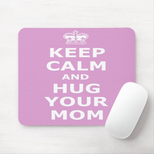 Behalten Sie Ruhe und umarmen Sie Ihre Mamma Mousepad (Mit Mouse)