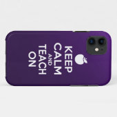Behalten Sie Ruhe und unterrichten Sie an Case-Mate iPhone Hülle (Rückseite (Horizontal))