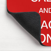Behalten Sie Ruhe und unterrichten Sie an Mousepad (Ecke)