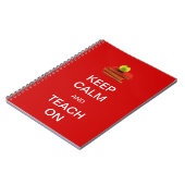 Behalten Sie Ruhe und unterrichten Sie an Notizblock (Linke Seite)