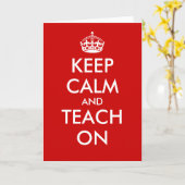 Behalten Sie Ruhe und unterrichten Sie auf Karte (Gelbe Blume)