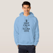 Behalten Sie Ruhe und Unterwasseratemgerät-Tauchen Hoodie (Vorne ganz)