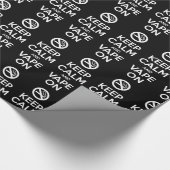 Behalten Sie Ruhe und Vape auf motivierend ~ Geschenkpapier (Ecke)