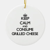 Behalten Sie Ruhe und verbrauchen Sie gegrillten Keramikornament (Vorne)