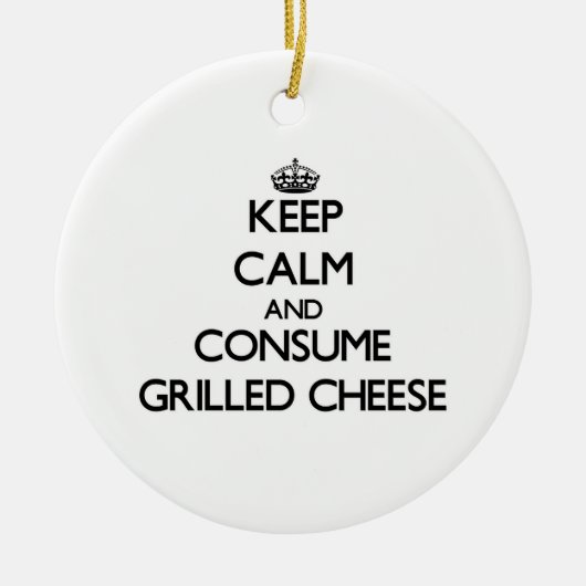 Behalten Sie Ruhe und verbrauchen Sie gegrillten Keramikornament (Vorne)