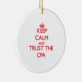 Behalten Sie Ruhe und vertrauen Sie dem Cpa Keramik Ornament (Rechts)