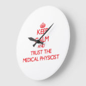 Behalten Sie Ruhe und vertrauen Sie dem Große Wanduhr (Winkel)