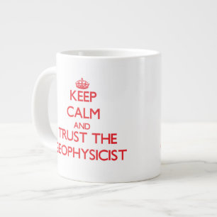 Behalten Sie Ruhe und vertrauen Sie dem Jumbo-Tasse