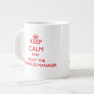 Behalten Sie Ruhe und vertrauen Sie dem Jumbo-Tasse