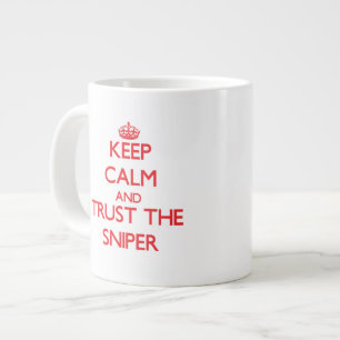 Behalten Sie Ruhe und vertrauen Sie dem Jumbo-Tasse