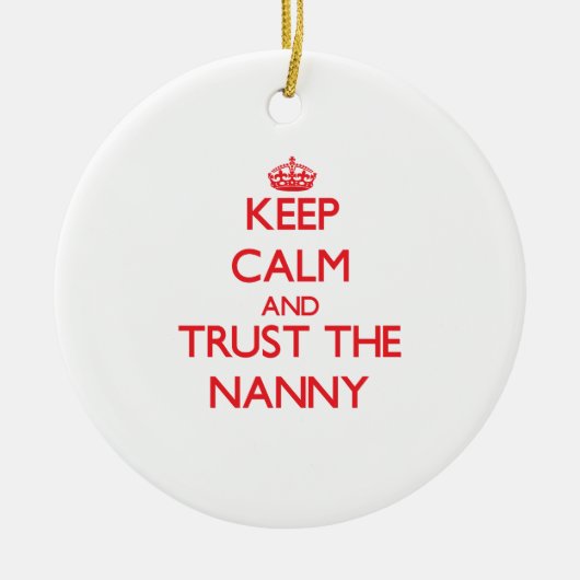 Behalten Sie Ruhe und vertrauen Sie dem Keramik Ornament (Vorne)