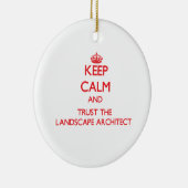 Behalten Sie Ruhe und vertrauen Sie dem Keramik Ornament (Rechts)
