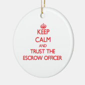 Behalten Sie Ruhe und vertrauen Sie dem Keramik Ornament (Links)