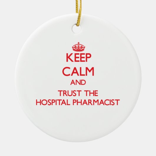 Behalten Sie Ruhe und vertrauen Sie dem Keramikornament (Vorne)