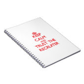 Behalten Sie Ruhe und vertrauen Sie dem Notizblock (Rechte Seite)