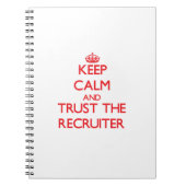 Behalten Sie Ruhe und vertrauen Sie dem Notizblock (Vorderseite)