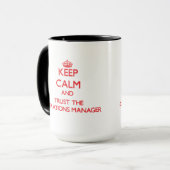 Behalten Sie Ruhe und vertrauen Sie dem Tasse (Vorderseite Links)