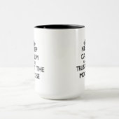 Behalten Sie Ruhe und vertrauen Sie den Elchen Tasse (Zentrum)