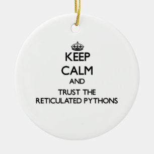 Behalten Sie Ruhe und vertrauen Sie den Keramikornament