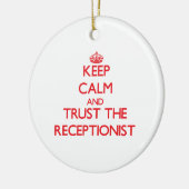 Behalten Sie Ruhe und vertrauen Sie der Keramik Ornament (Links)