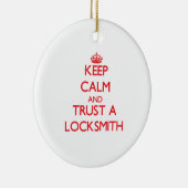 Behalten Sie Ruhe und vertrauen Sie einem Keramik Ornament (Rechts)