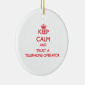 Behalten Sie Ruhe und vertrauen Sie einem Keramik Ornament (Rechts)