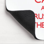 Behalten Sie Ruhe und vertrauen Sie einem Mousepad (Ecke)