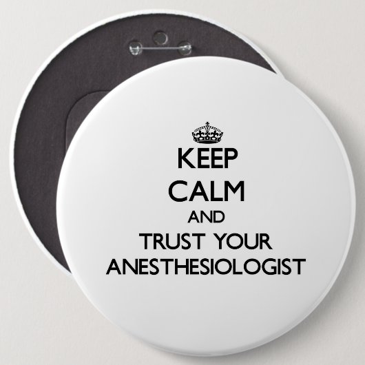 Behalten Sie Ruhe und vertrauen Sie Ihrem Button (Vorne & Hinten)