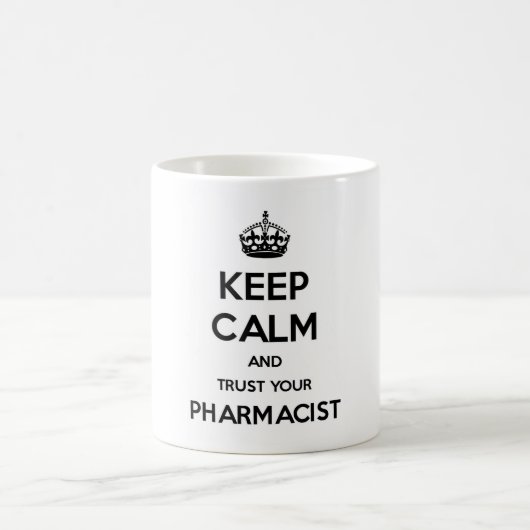 Behalten Sie Ruhe und vertrauen Sie Ihrem Kaffeetasse (Mittel)