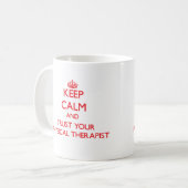 Behalten Sie Ruhe und vertrauen Sie Ihrem Kaffeetasse (Vorderseite Links)