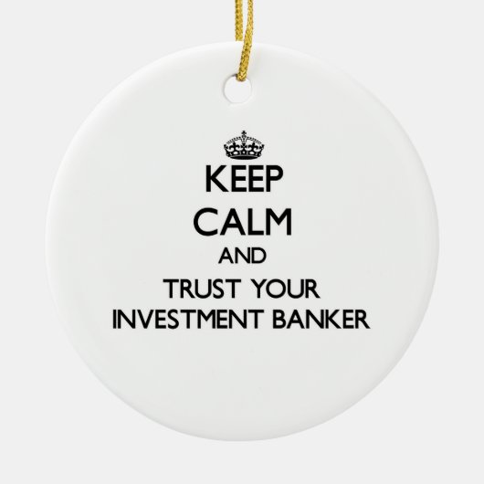 Behalten Sie Ruhe und vertrauen Sie Ihrem Keramikornament (Vorne)