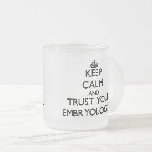 Behalten Sie Ruhe und vertrauen Sie Ihrem Mattglastasse (VorderseiteRechts)