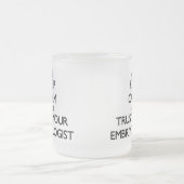 Behalten Sie Ruhe und vertrauen Sie Ihrem Mattglastasse (Mittel)