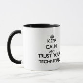 Behalten Sie Ruhe und vertrauen Sie Ihrem Tasse (Links)
