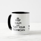 Behalten Sie Ruhe und vertrauen Sie Ihrem Tasse (Vorderseite Links)