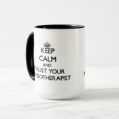 Behalten Sie Ruhe und vertrauen Sie Ihrem Tasse (Vorderseite Links)