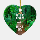 Behalten Sie Ruhe und Wanderung an Keramikornament (Vorne)