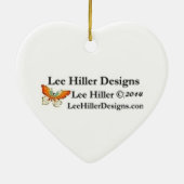 Behalten Sie Ruhe und Wanderung an Keramikornament (Hinten)