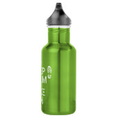 Behalten Sie Ruhe und Wanderung auf (irgendeine Edelstahlflasche (Rechts)